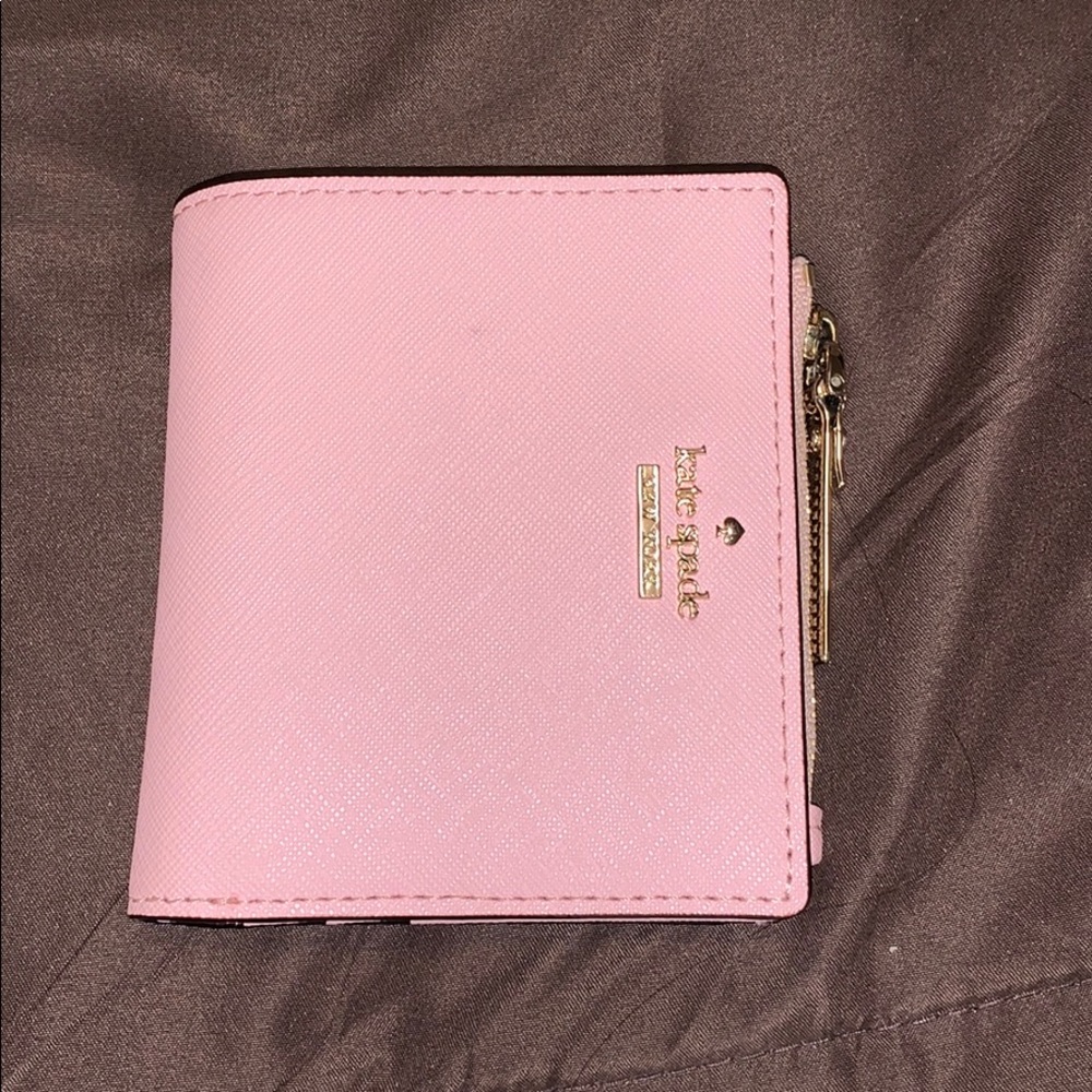 kate spade light pink compact wallet